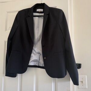Calvin Klein Black Women's Two-Button Tailored Blazer